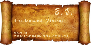 Breitenbach Vivien névjegykártya