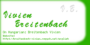 vivien breitenbach business card